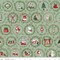 Fabric Riley Blake Sage Wreaths Mistletoe & Holly by the Quarter Yard C16401-SAGE